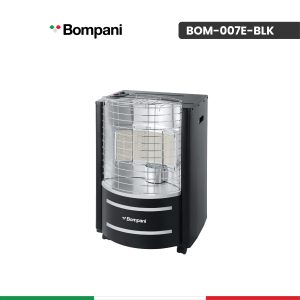 مدفأة غاز بومباني أسود 4 شمعات