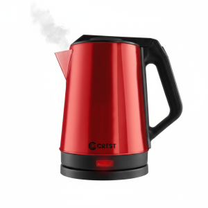 Crest Stainless Red Kettle (CR-5062) إبريق تسخين ستانلس خمري