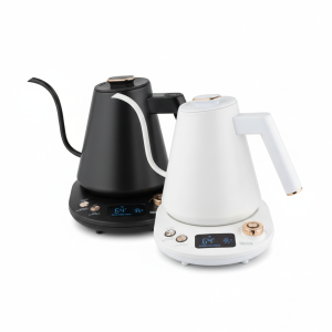 Crest Digital Kettle (CR-4018)  إبريق تسخين لون أبيض/أسود ديجيتال