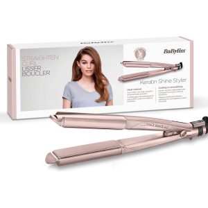 BaByliss Keratin Shine 2-in-1 Hair Straightener (ST335) بيبيليس كيرياتين مملس و مجعدبي