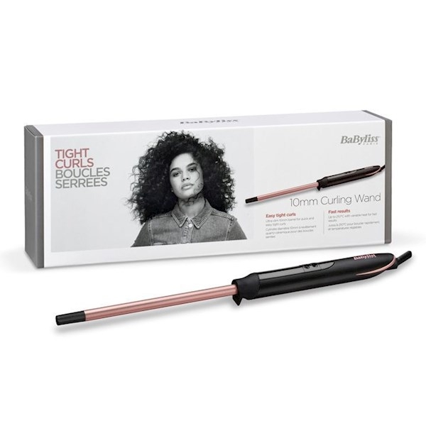 BaByliss 10mm Curling Iron Rose Quartz(C449E) مكواة تجعيد الشعر بيبيليس