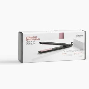 Babyliss Hair Straightener ceramic 230 (ST241E) مكواة فرد الشعر بيبيليس من السيراميك الناعم