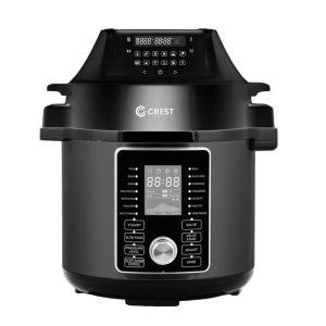 Crest Electric Cooker 3 in 1 (Pressure, Regular, Air Fryer) طنجرة كهربائية 3 في 1
