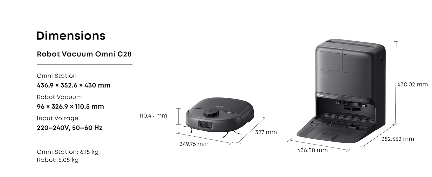 eufy Omni C28 Robot Vacuum & Mop مكنسة روبوت يوفي - Image 10