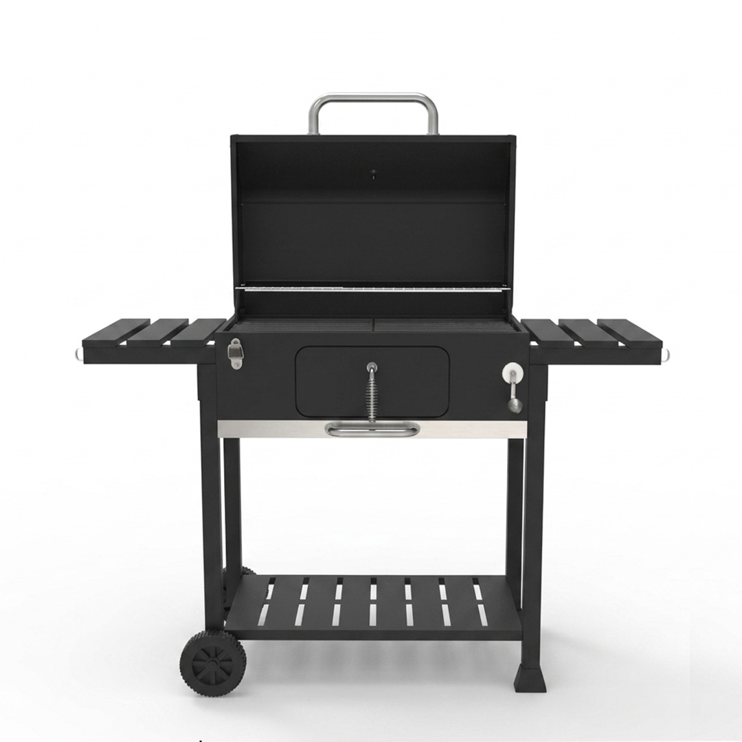 Goldvision Charcoal Grill (GV-7067-G) جريل فحم جولد فجن 125 سم مع غطاء - Image 2